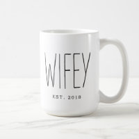 Wifey Custom Couple Mug Wedding Mug Anniversary
