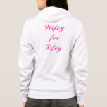 Wifey for Lifey Hoody<br><div class="desc">This is an adorable hoody for the newlywed bride that states,  "Wifey for Lifey" in fun script. It is a great gift for the bridal shower,  and makes hair,  makeup and changing much easier on wedding day. Scroll down to see other cute Wifey items.</div>