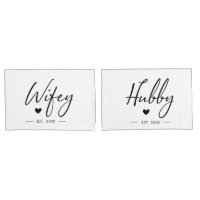 Wifey Hubby Couple Wedding Anniversary Romantic