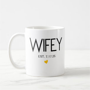 Wifey Hubby Est Mug Set • Couples Mugs • Wifey and