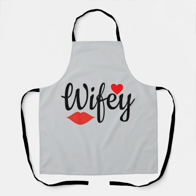 Wifey Matching Couple  Apron (Front)