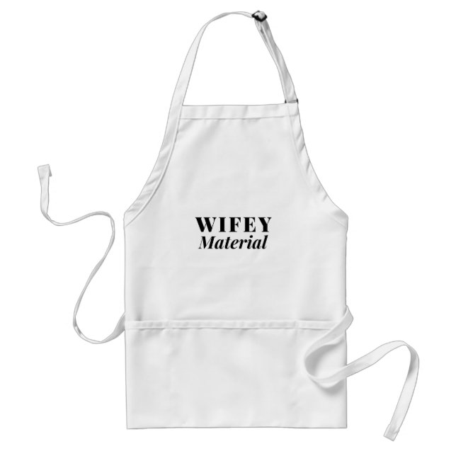 Wifey Material Apron (Front)