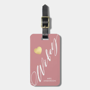 Wifey Personalized Honeymoon Bride Luggage Tag