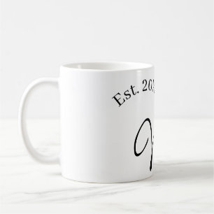 Wifey red heart est. Year future wife valentine's Coffee Mug