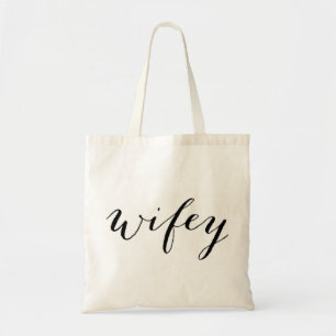 Wifey tote for bride honeymoon or wedding