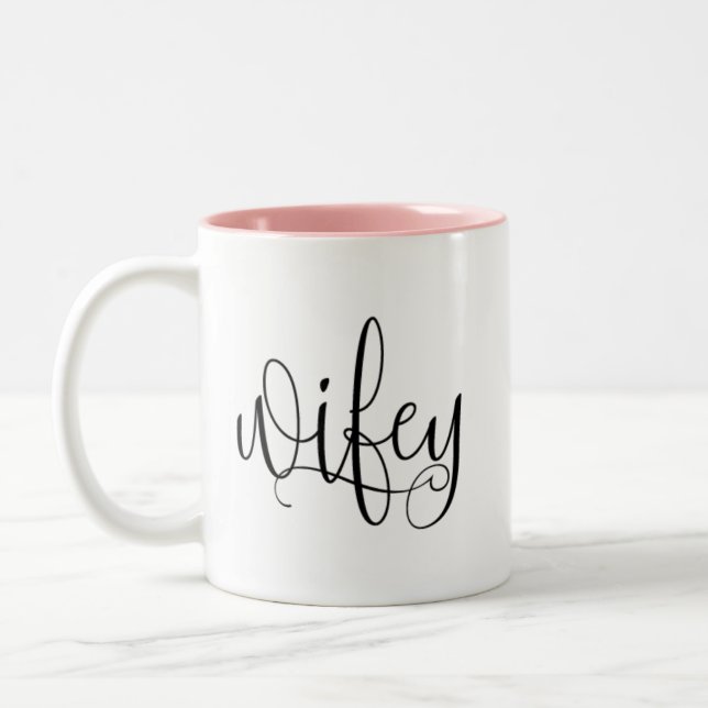 Wifey Two Tone Mug (Left)