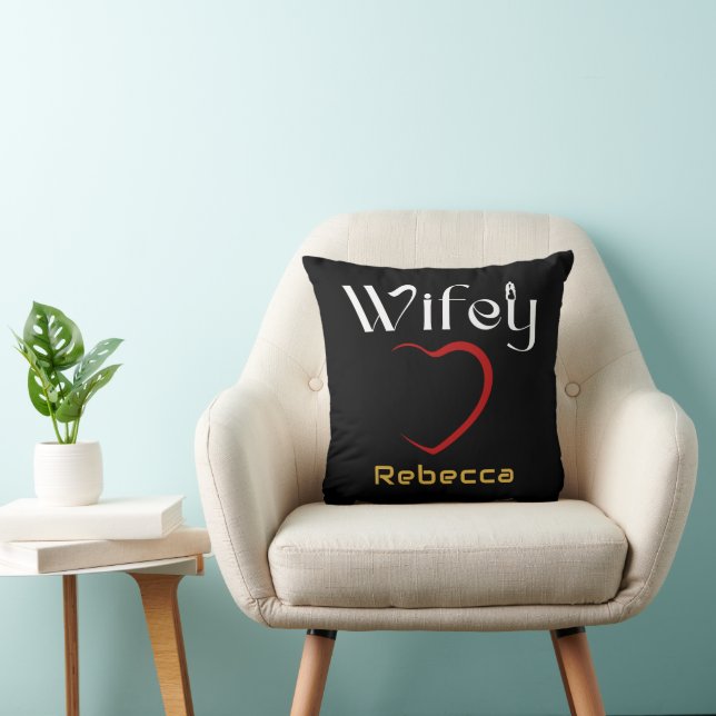 Wifey Wedding Anniversary Gift Cushion (Chair)