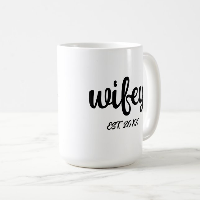 wifey Wedding Anniversary wishes for husband Coffee Mug (Front Right)