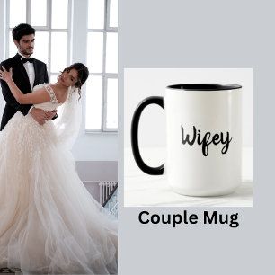 Wifey Wedding Honeymoon Couple Mug