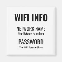 WiFi Details Simple Black Typographical White