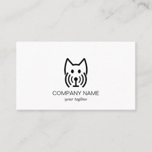 Wifi Dog Modern Cute Animal Business Card