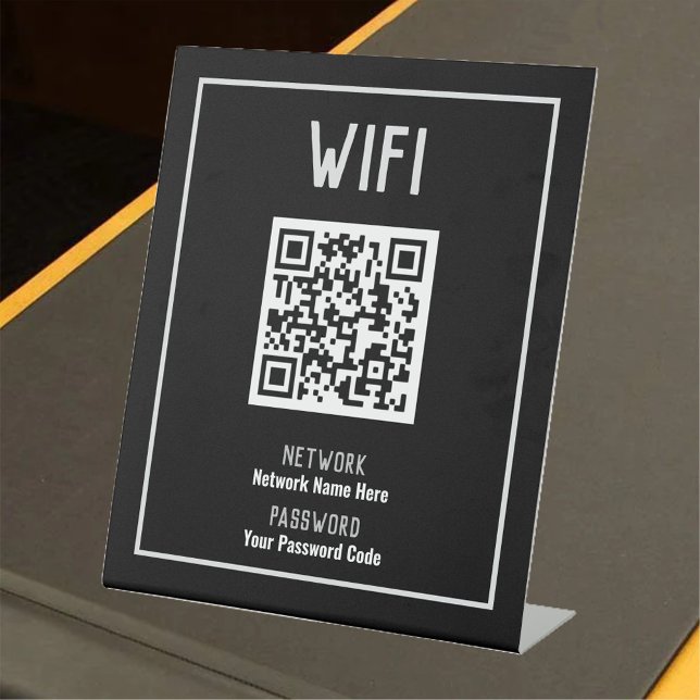 WiFi Instructions on a Pedestal Sign (Creator Uploaded)