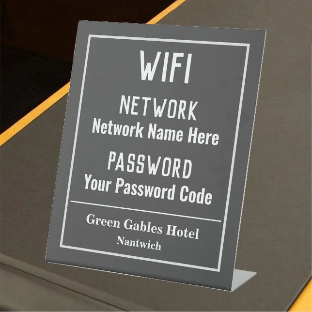 WiFi Instructions Pedestal Sign (Creator Uploaded)