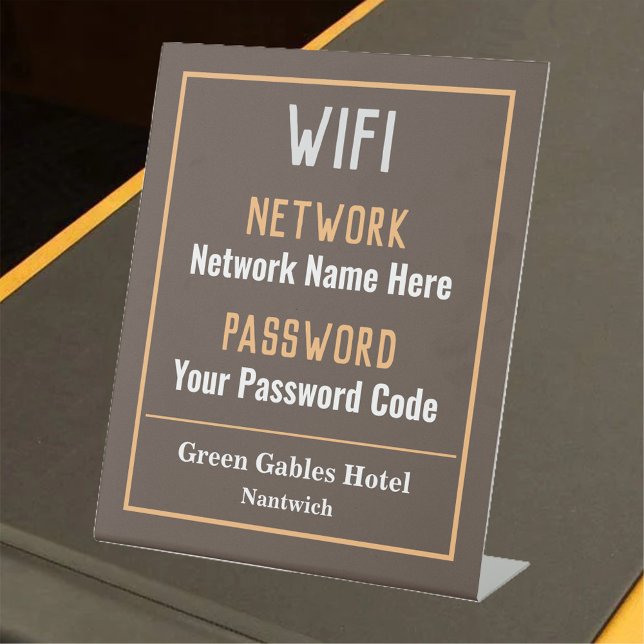 WiFi Instructions Pedestal Sign (Creator Uploaded)