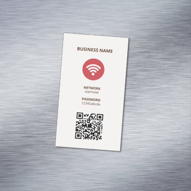 Wifi Internet QR Code Magnetic Business Card (In Situ)