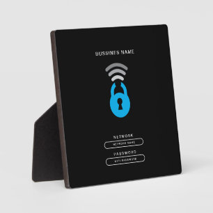 WiFi Key tech logo template Plaque