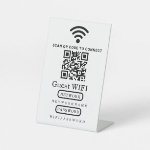 WiFi / Menu QR Code Sign