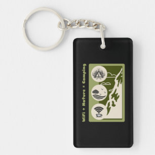 WiFi + nature = camping adventure camping Key Ring