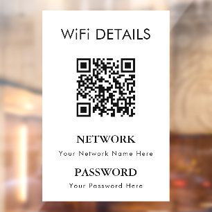 WiFi Network Access QR Code Password Display