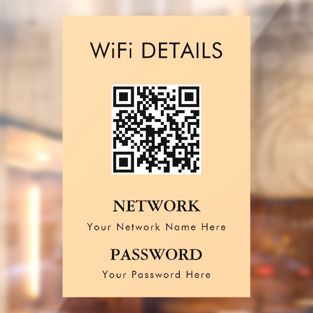 WiFi Network Access | QR Code Password Display (Sheet 2)