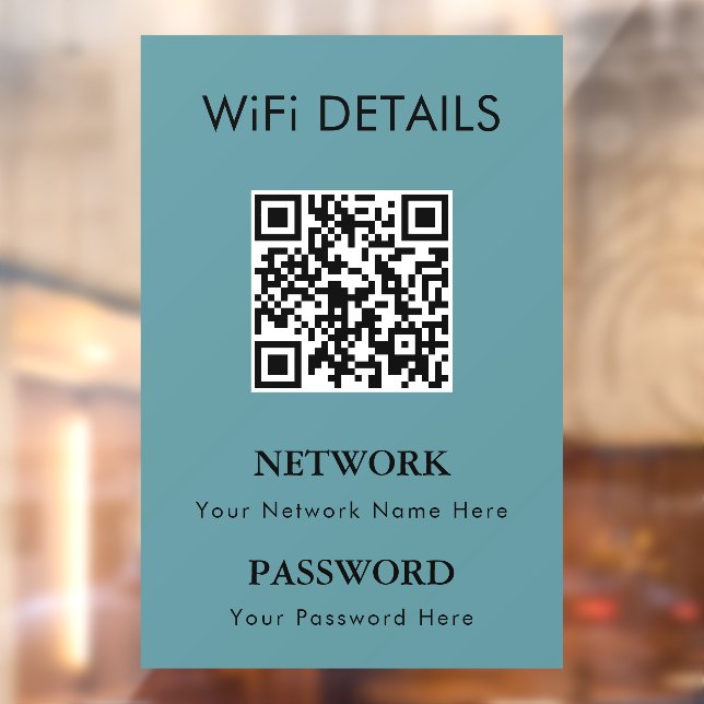 WiFi Network Access | QR Code Password Display (Sheet 2)