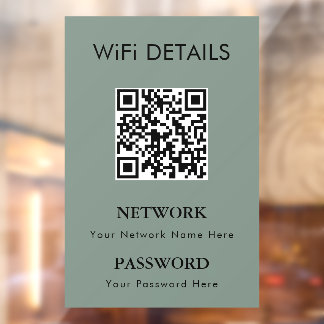 WiFi Network Access | QR Code Password Display