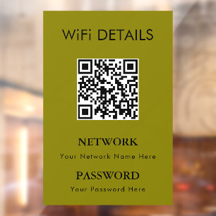 WiFi Network Access   QR Code Password Display