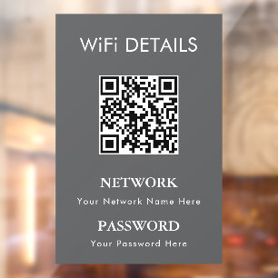 WiFi Network Access   QR Code Password Display