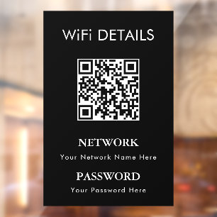 WiFi Network Access   QR Code Password Display