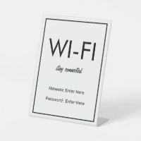 Wifi Network and Password Business Retail