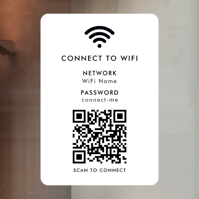 Wifi Network | QR Code Internet Password White (Creator Uploaded)