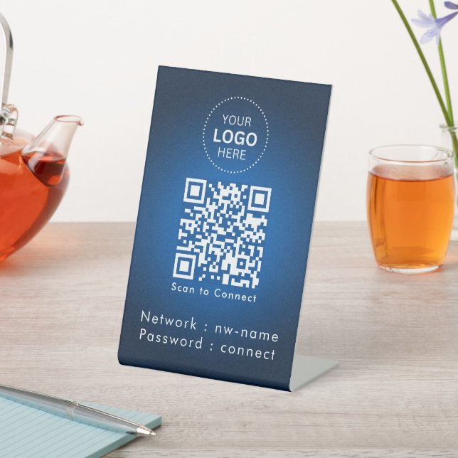 WiFi Network | Scan QR Code to Connect to Internet Pedestal Sign (In SItu)