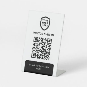 Wifi Network   White QR Code Scan To Sign In