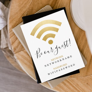 Wifi Password and Network Personalised Postcard