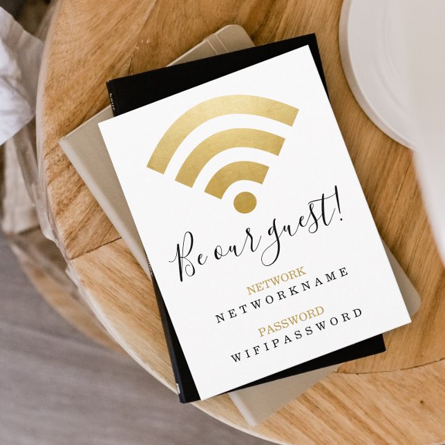 Wifi Password and Network Personalised Postcard (Creator Uploaded)