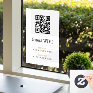 Wifi Password and Network Personalised QR Code