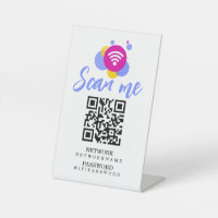 Wifi Password and Network Personalised QR Code