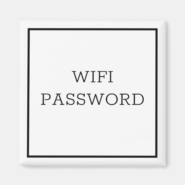 WIFI PASSWORD Magnet (Front)