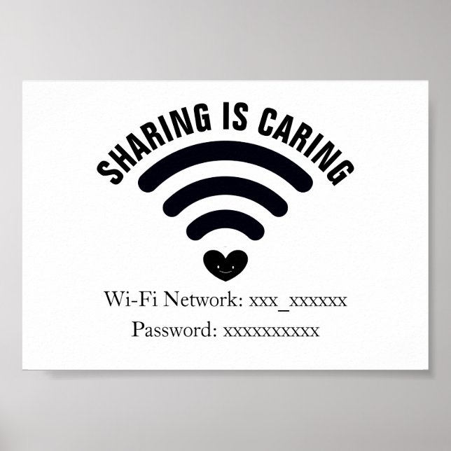 WiFi Password Poster (Front)