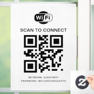 Wifi Password QR Code Scan to Connect