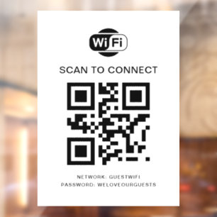 Wifi Password QR Code Scan to Connect