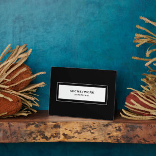 Wifi Password Sign Black Plaque