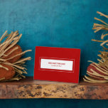 Wifi Password Sign Red Plaque<br><div class="desc">Modern WiFi password sign to share your network information with guests. Perfect for Airbnb rentals,  bed and breakfast rooms and more. Minimal modern design in red and white.</div>