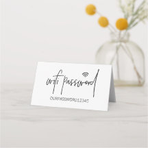 WiFi Password Table Top SIGN