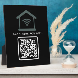 Wifi QR Code Scan to Connect Self Adhesive Plaque