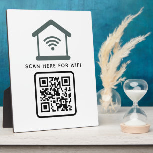 Wifi QR Code Scan to Connect Self Adhesive  Plaque
