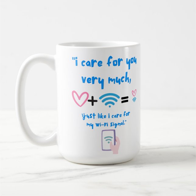 WIFI QUOTE COFFEE MUG (Left)