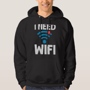 Wifi Router Internet Password Quotes Computer Wlan Hoodie