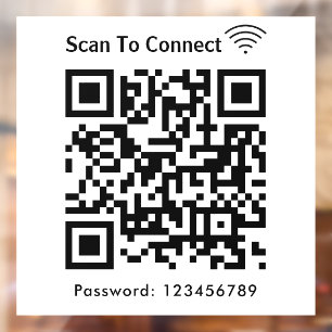 Wifi Scan To Connect Password Qr Code White