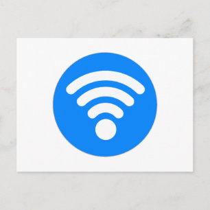 Wifi Symbol Postcard